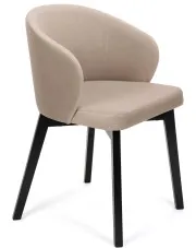 Beżowe welurowe krzesło kubełkowe - Vitix 7X w sklepie Edinos.pl