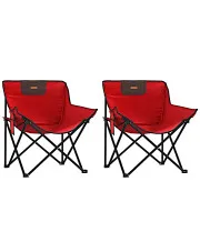 Krzesła kempingowe w kolorze czerwonym - Taranto w sklepie Edinos.pl