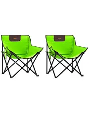 Krzesła kempingowe w kolorze zielonym - Taranto w sklepie Edinos.pl