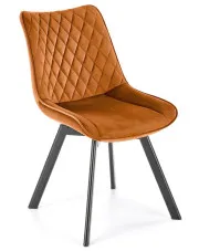 Cynamonowe krzesło z siedziskiem obrotowym 360 stopni - Elpo w sklepie Edinos.pl