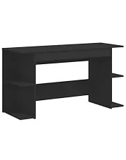 Długie biurko w kolorze czarnym - Civita w sklepie Edinos.pl
