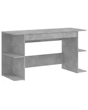 Długie biurko w kolorze szarego betonu - Civita w sklepie Edinos.pl