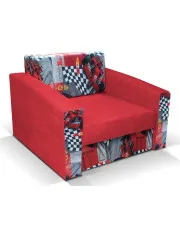 Czerwony rozkładany fotel amerykanka - Zolico 4X w sklepie Edinos.pl