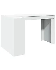 Białe biurko z ukrytym regałem - Avezo w sklepie Edinos.pl