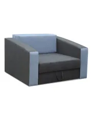 Szaro-niebieski rozkładany fotel amerykanka  - Zolico 16X w sklepie Edinos.pl