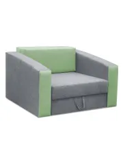 Szaro-zielony fotel rozkładany do spania - Zolico 17X w sklepie Edinos.pl