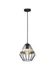 Loftowa lampa wisząca czarna - K549-Graso w sklepie Edinos.pl