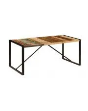 Wielokolorowy stół drewniany 90x180 – Veriz 4X  w sklepie Edinos.pl