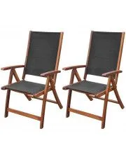 Zestaw drewnianych krzeseł ogrodowych - Taloma w sklepie Edinos.pl