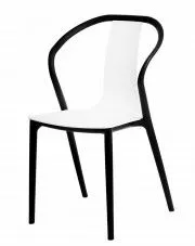 Designerskie krzesło do kuchni tulipan Emeli - białe w sklepie Edinos.pl