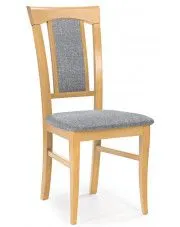 Tapicerowane krzesło drewniane dąb miodowy - Rumer w sklepie Edinos.pl